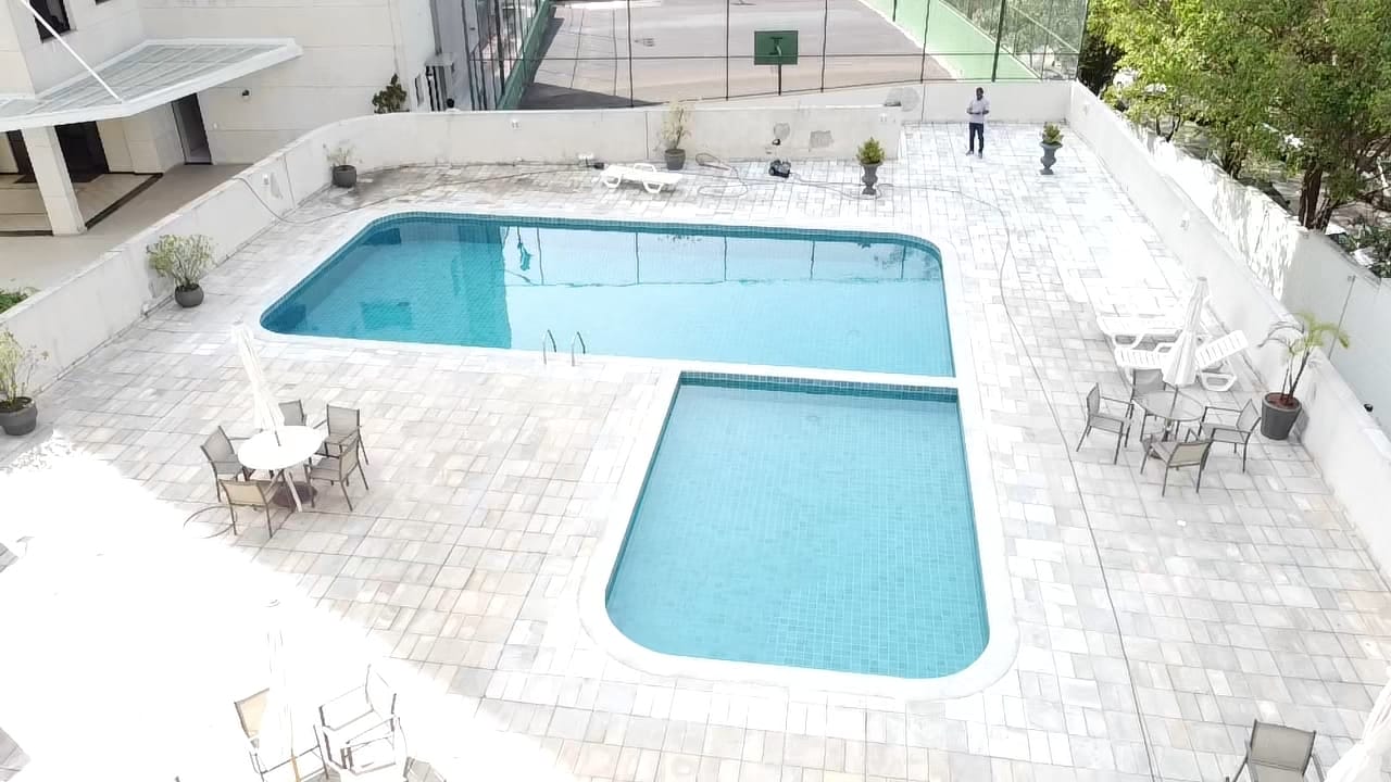 Reforma e impermeabilização piscina adulto e infantil; Condomínio e Edifício Klabin's Towers